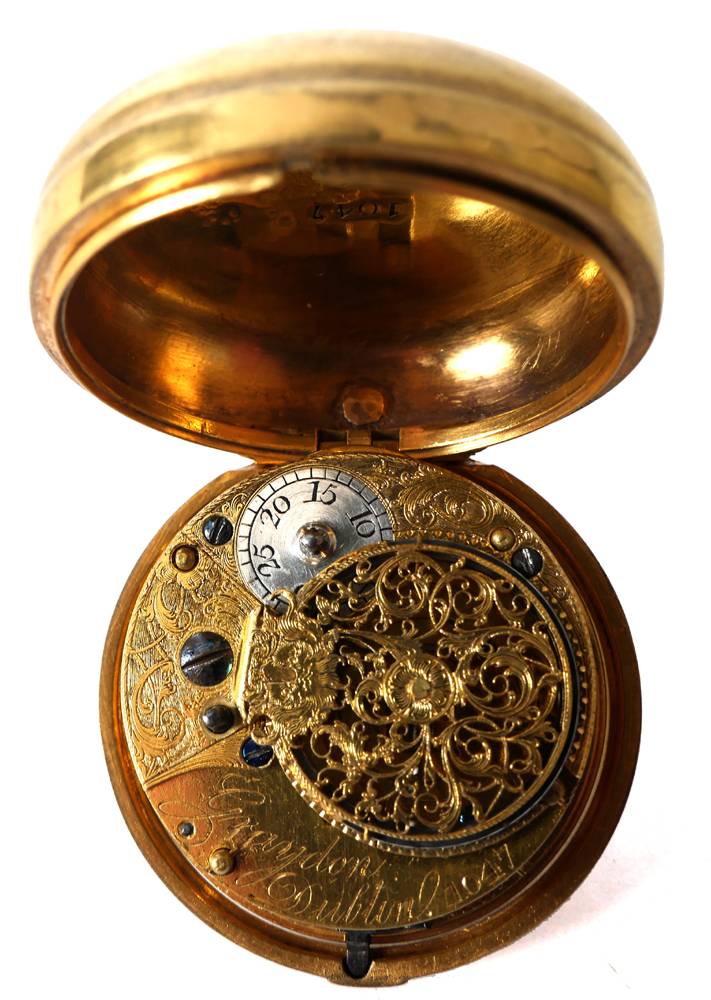 Circa 1785, Dublin pocket watch by George Graydon. at Whyte's Auctions