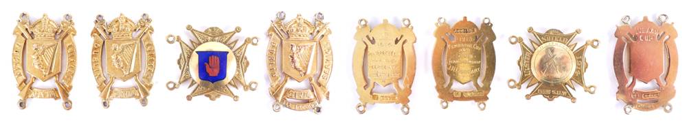Shooting, 1913-14, four gold medals for Irish competitions. at Whyte's Auctions