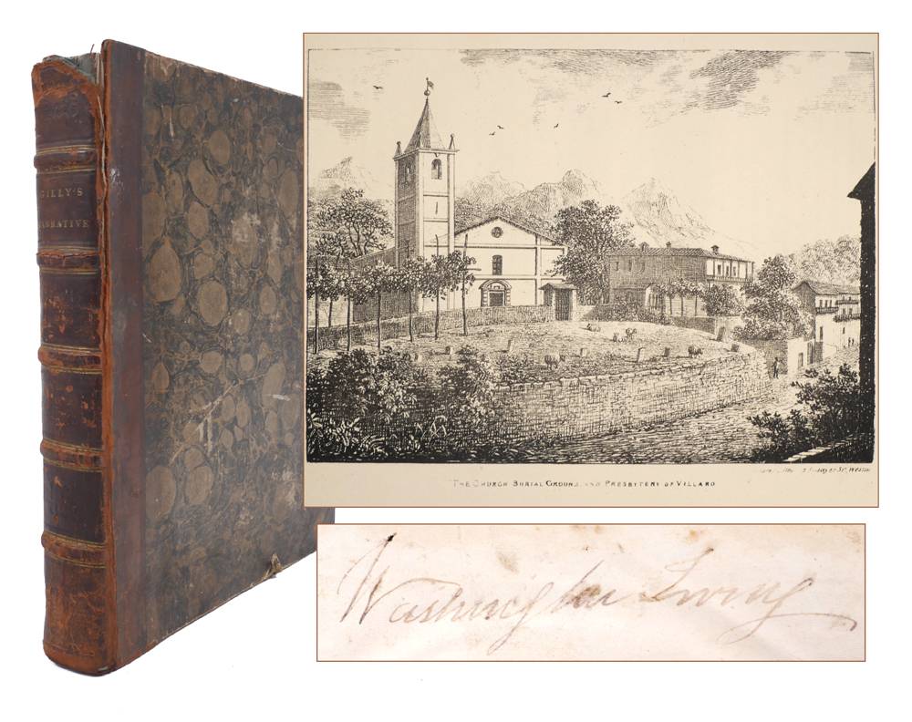 Gilly's Narrative, signed by Washington Irving. at Whyte's Auctions