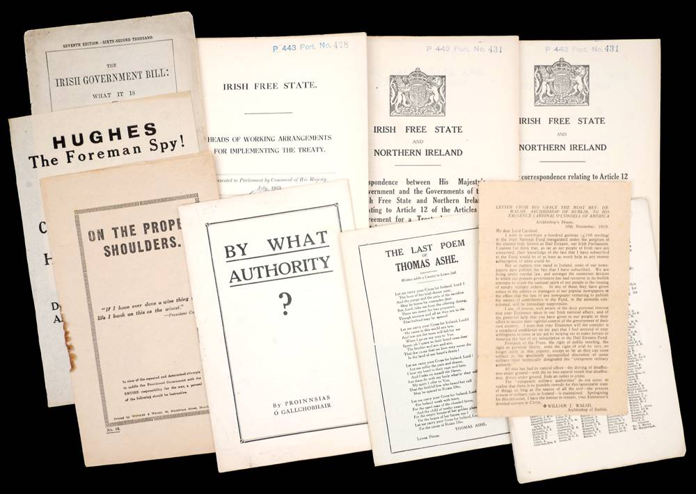 1921-1923 Irish political pamphlets. at Whyte's Auctions