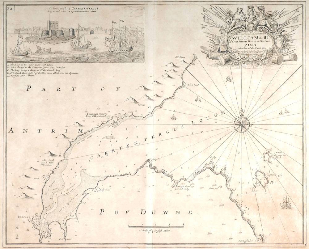 18th century sea charts, Captain Greenville Collins and Griegson at Whyte's Auctions