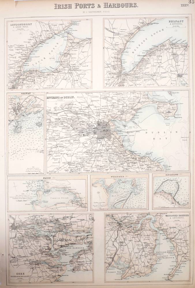 1840-1911 Maps of Ireland, by Lizars and Bacon. at Whyte's Auctions