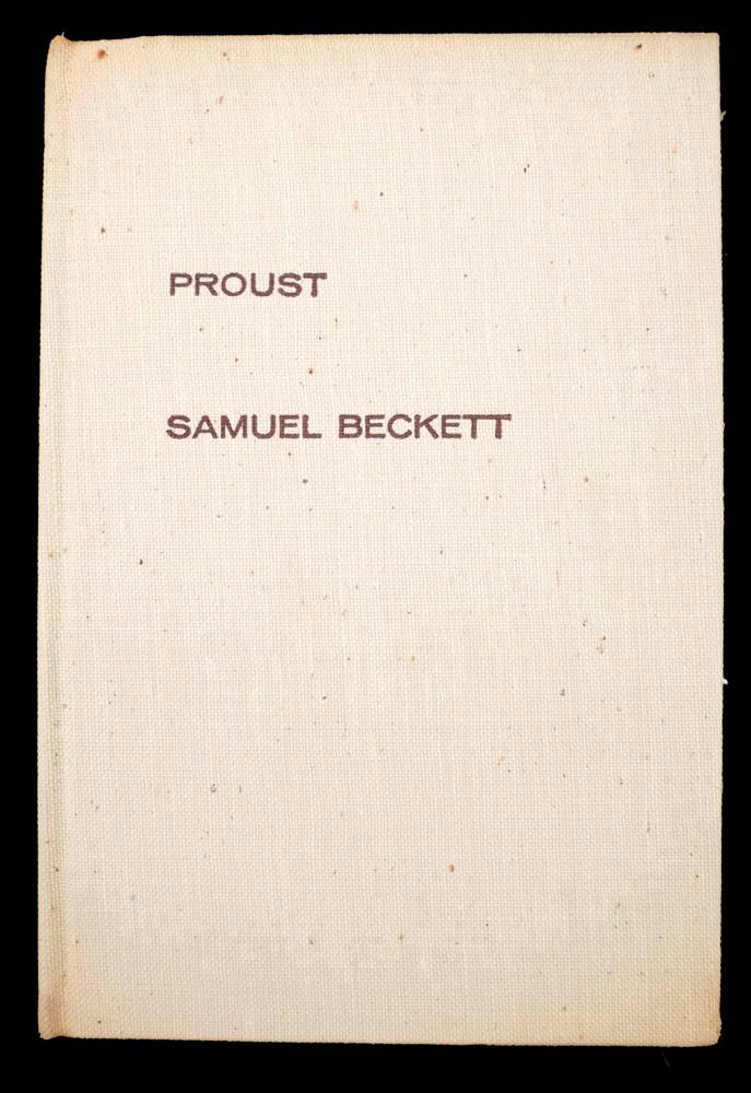 Beckett, Samuel. Proust. First edition. at Whyte's Auctions