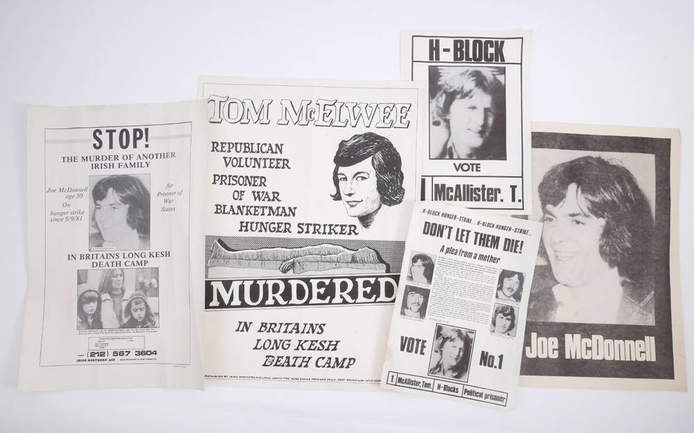 1981-1983 Northern Ireland Hunger Strikes and General Election, Republican posters, at Whyte's Auctions