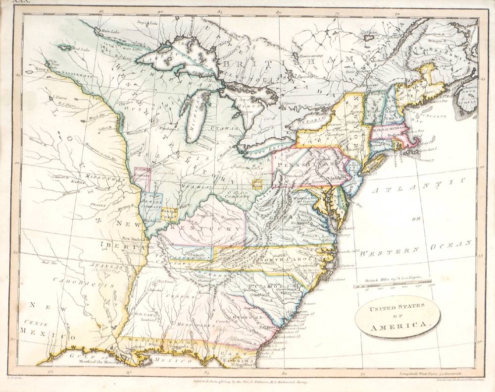 1804 Map of the United States of America. at Whyte's Auctions