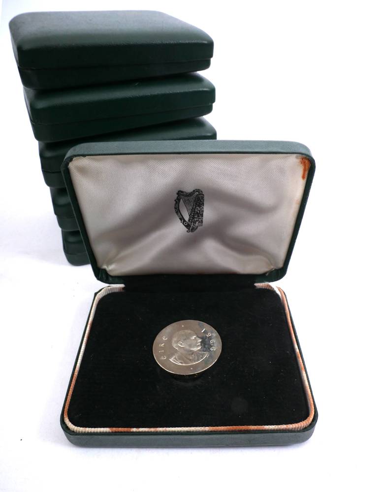 Ten Shillings 1966 Rising Anniversary cased Ten Shilling proofs. at Whyte's Auctions