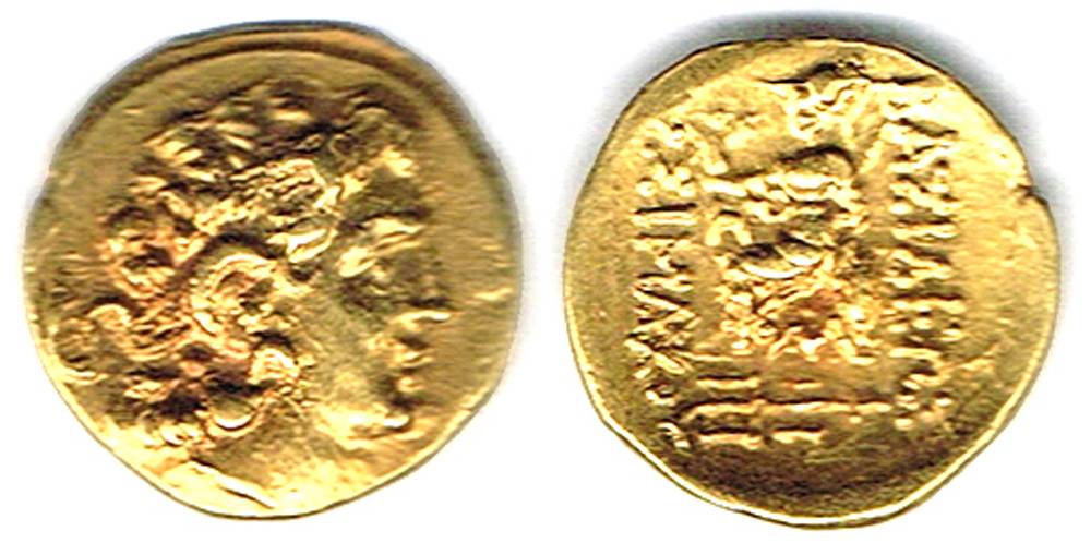 Ancient Greece: Pontus, Mithrates VI, Eupator Dionysius, circa 120-163 BC, gold stater at Whyte's Auctions
