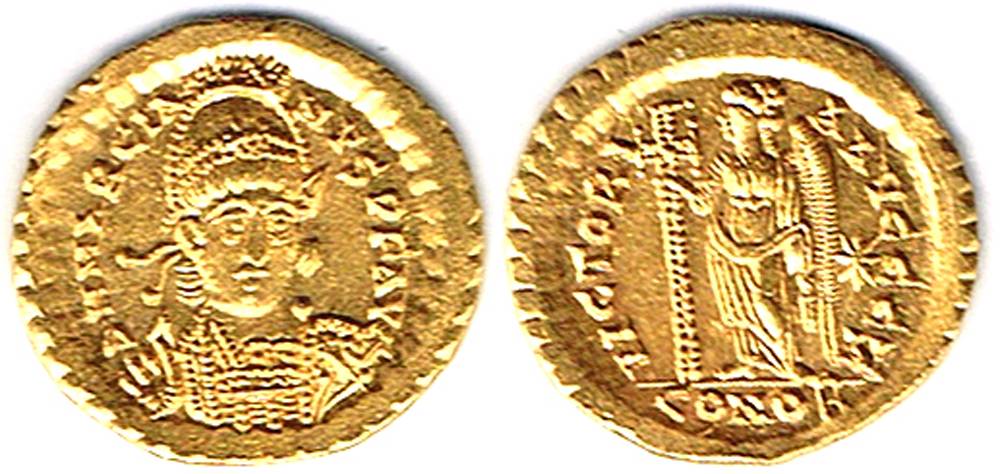 Roman Empire. Marcian, 450-457 AD, gold solidus at Whyte's Auctions