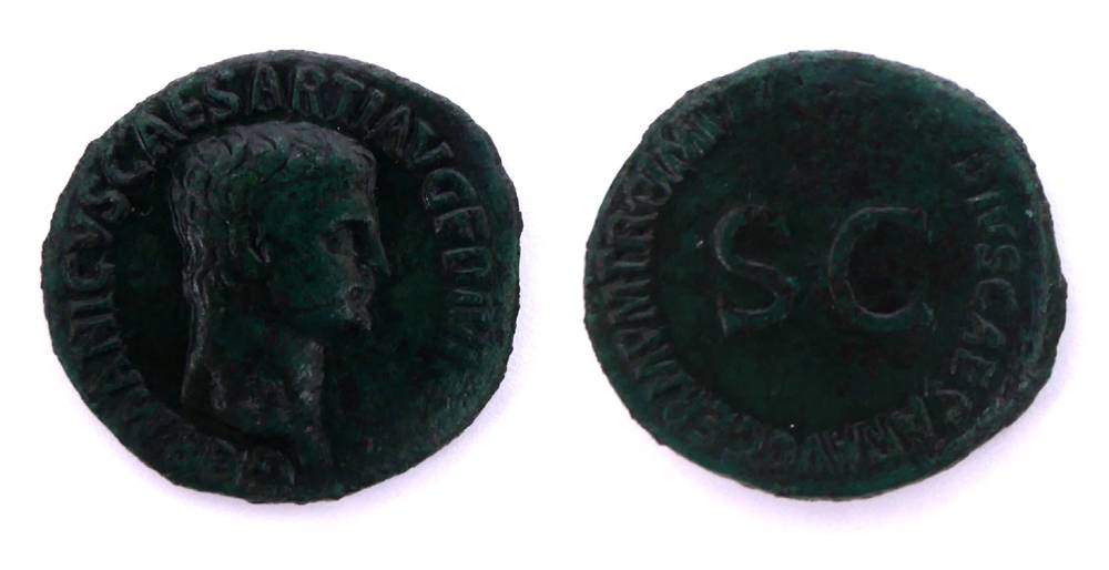Roman Empire. Claudius sestertius in honour of his brother, Germanicus, 42 AD. at Whyte's Auctions