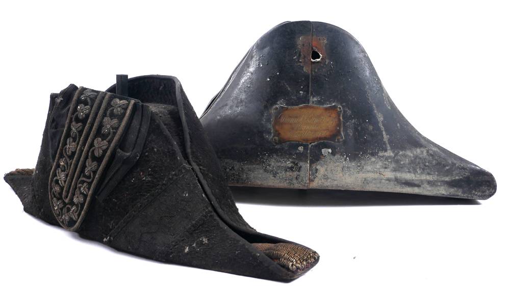 1865 High Sheriff of Roscommon uniform bicorn hat  of Denis O'Conor, son of the O'conor Don. at Whyte's Auctions