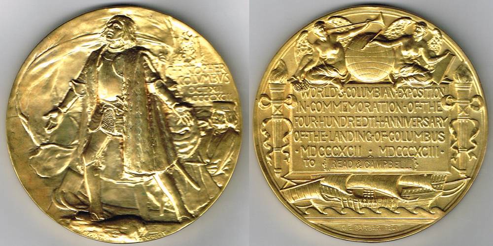 1893 World Colombian Exposition medal. at Whyte's Auctions