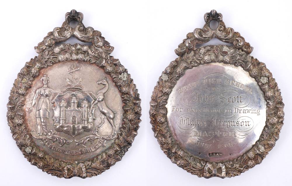 1817 and 1861 Scottish silver school medals and others. at Whyte's Auctions