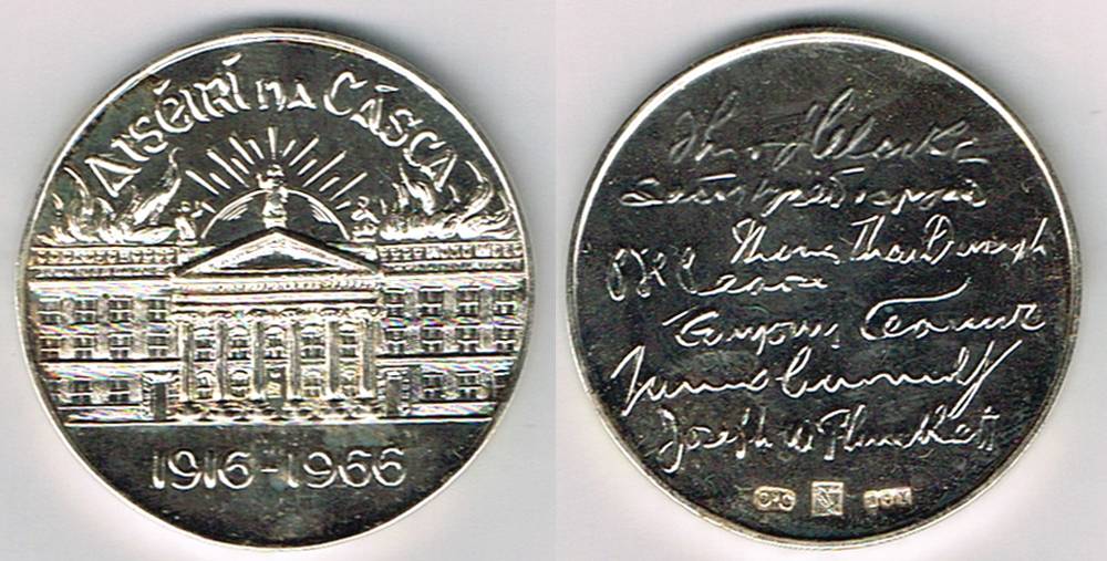 1916-1966 Rising Anniversary commemorative silver medal at Whyte's Auctions