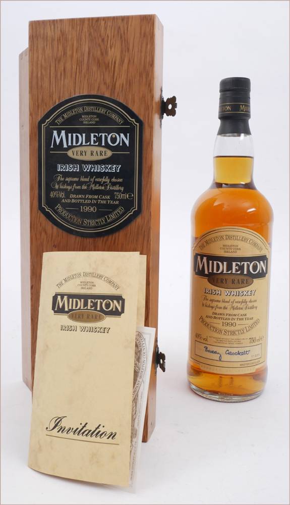 Midleton Very Rare Irish whiskey, 1990, one bottle. at Whyte's Auctions