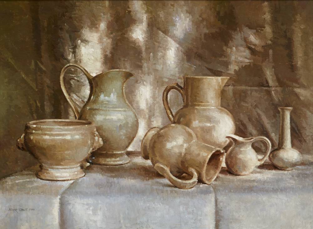 STILL LIFE WITH JUGS AND VASES, 2000 by Mark O'Neill (b.1963) at Whyte's Auctions