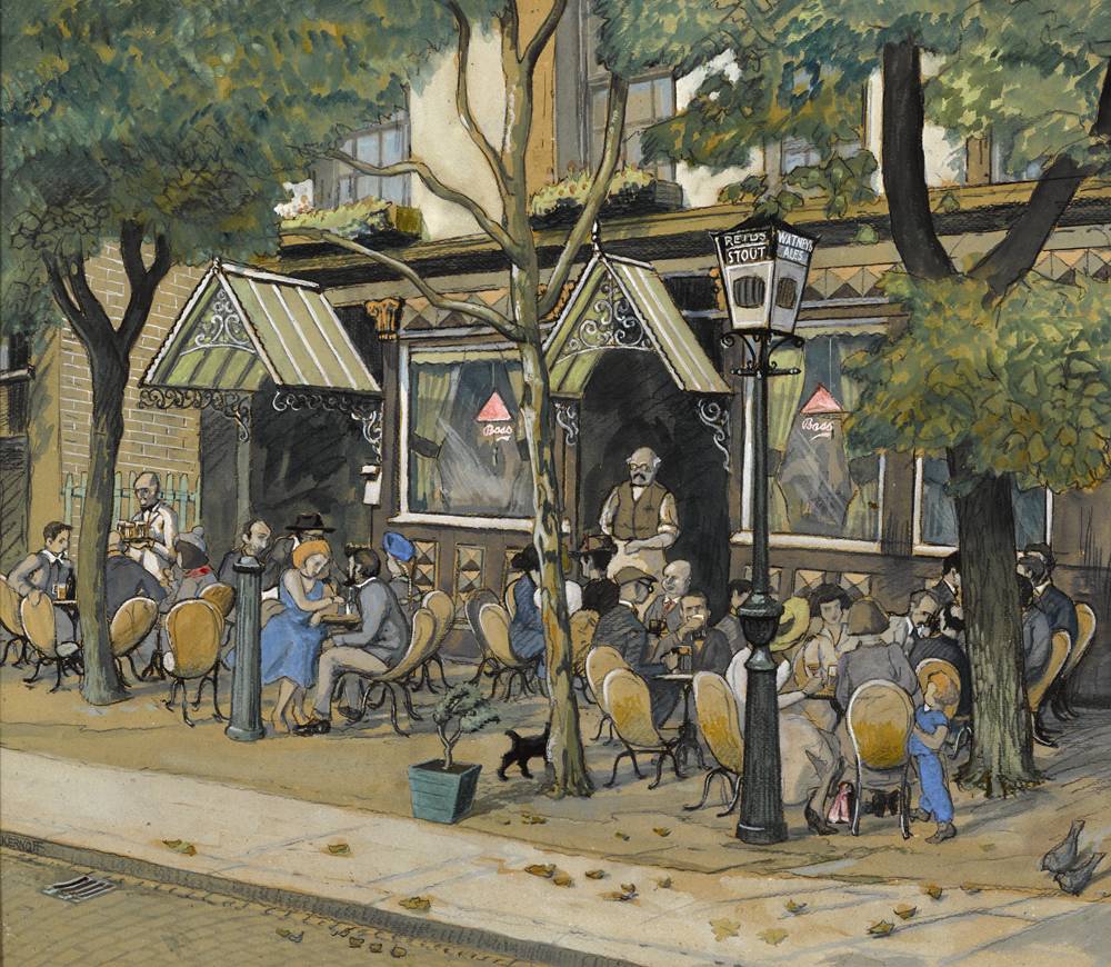 PUB SCENE by Harry Kernoff RHA (1900-1974) at Whyte's Auctions