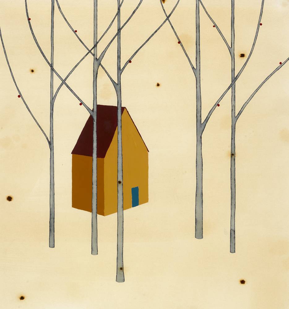 TREES WITH CABIN by Ein O'Connor (b.1973) at Whyte's Auctions