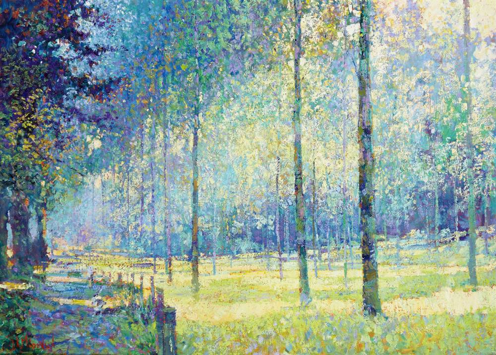 POPLARS, EARLY MORNING, POWYS by Arthur K. Maderson sold for �9,500 at Whyte's Auctions