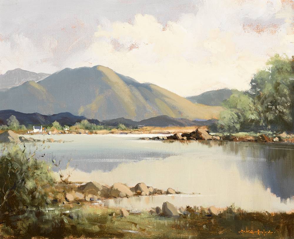 LOUGH FINN, COUNTY DONEGAL by George K. Gillespie RUA (1924-1995) at Whyte's Auctions