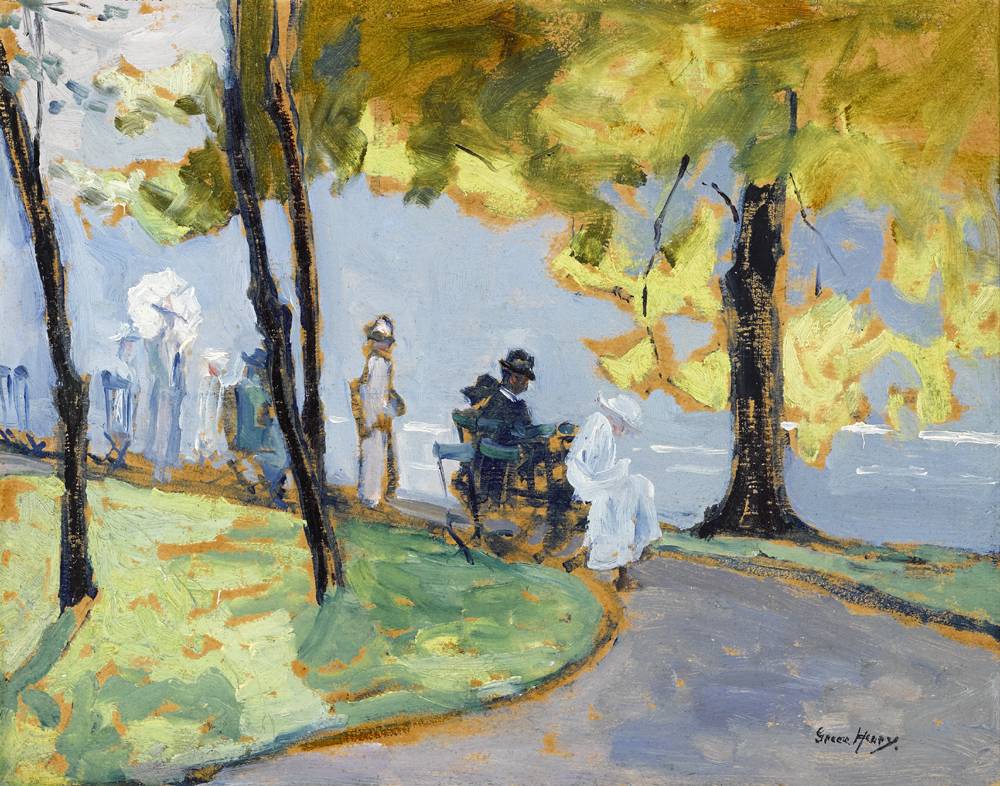 IN A PUBLIC GARDEN [ST. STEPHEN'S GREEN, DUBLIN] by Grace Henry sold for �10,000 at Whyte's Auctions