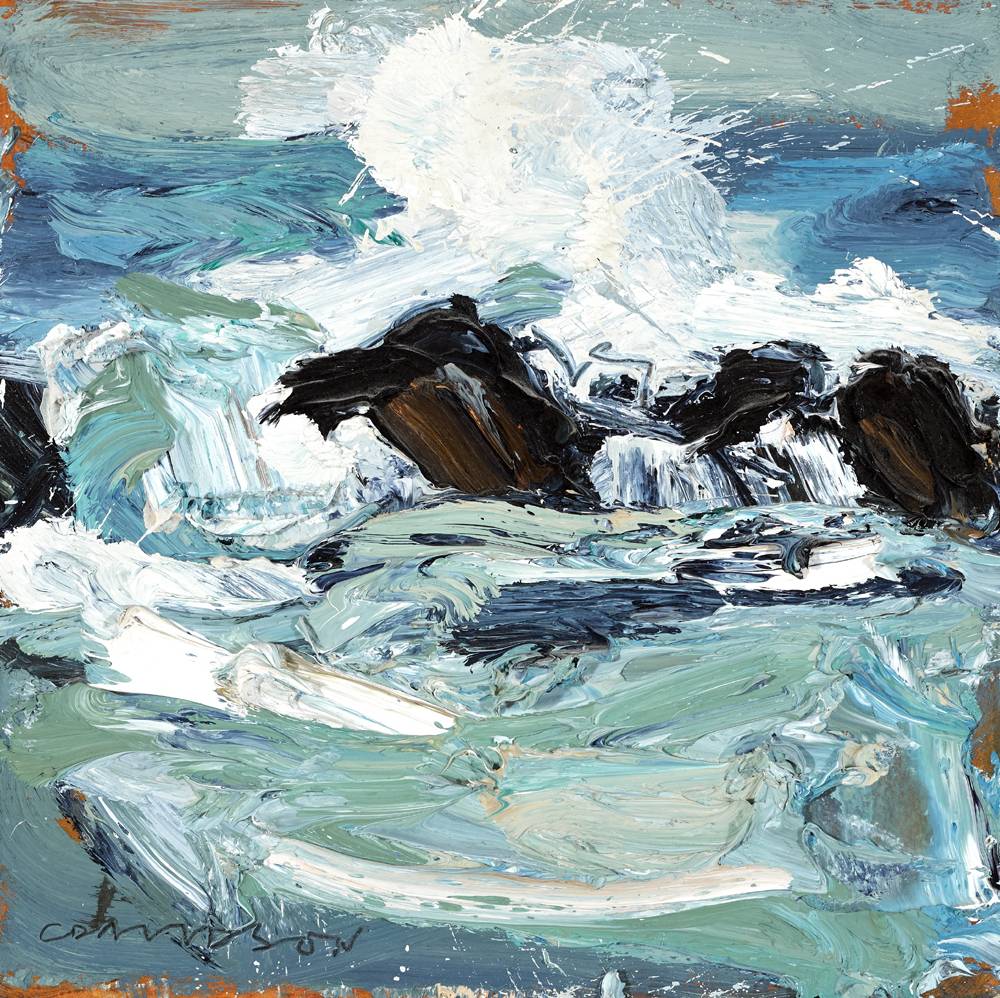 THE ATLANTIC AND ROCKS, 2001 by Colin Davidson sold for �2,100 at Whyte's Auctions