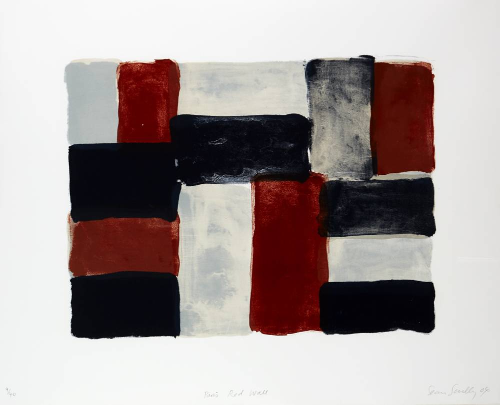 PARIS RED WALL, 2004 by Sean Scully (b.1945) (b.1945) at Whyte's Auctions