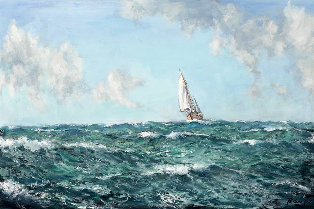 A STRONG BREEZE, IRISH SEA by Rowland Hill ARUA (1915-1979) at Whyte's Auctions