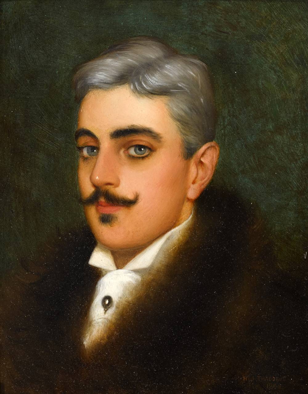 PORTRAIT OF A GENTLEMAN, 1895 by Harry Jones Thaddeus (1859-1929) at Whyte's Auctions