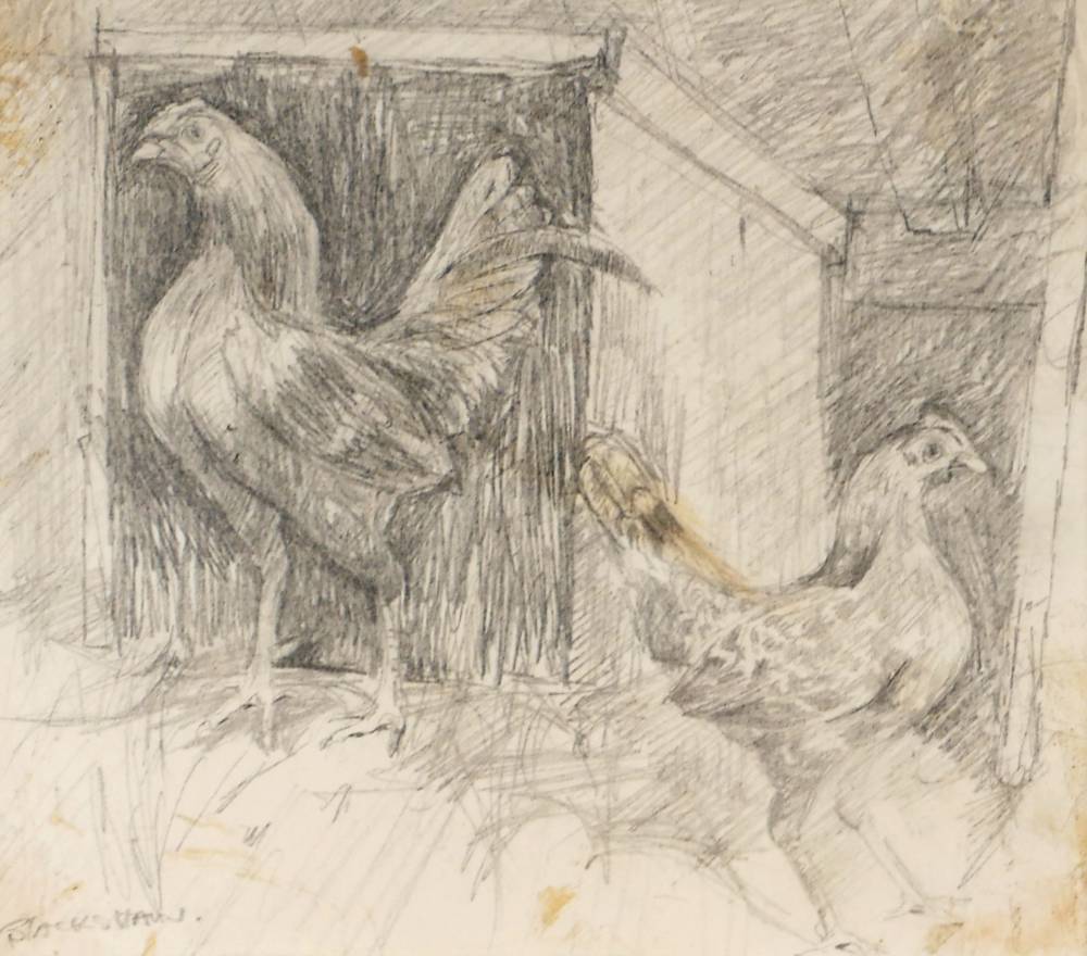 OLD ENGLISH GAME by Basil Blackshaw HRHA RUA (1932-2016) at Whyte's Auctions