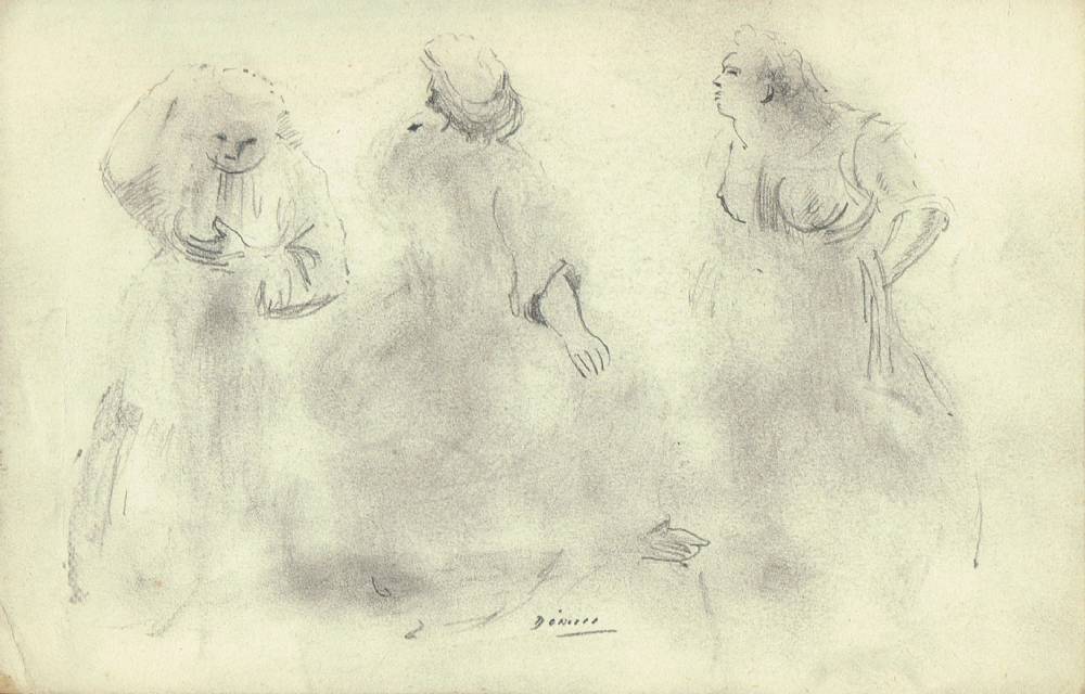 FEMALE FIGURE STUDIES (A PAIR) by Daniel O'Neill (1920-1974) at Whyte's Auctions