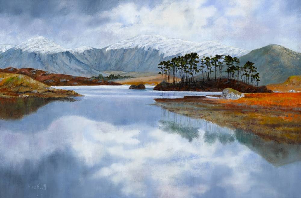 DERRYCLARE LAKE, COUNTY GALWAY by Sara Sue McNeill  at Whyte's Auctions
