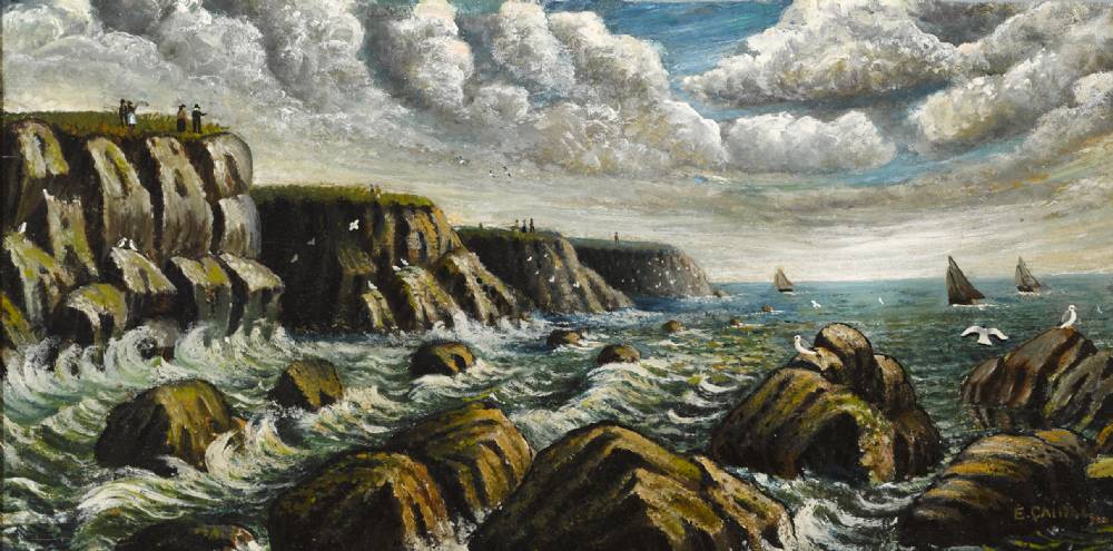 CLIFFS OF MOHER, COUNTY CLARE by E. Cahill  at Whyte's Auctions