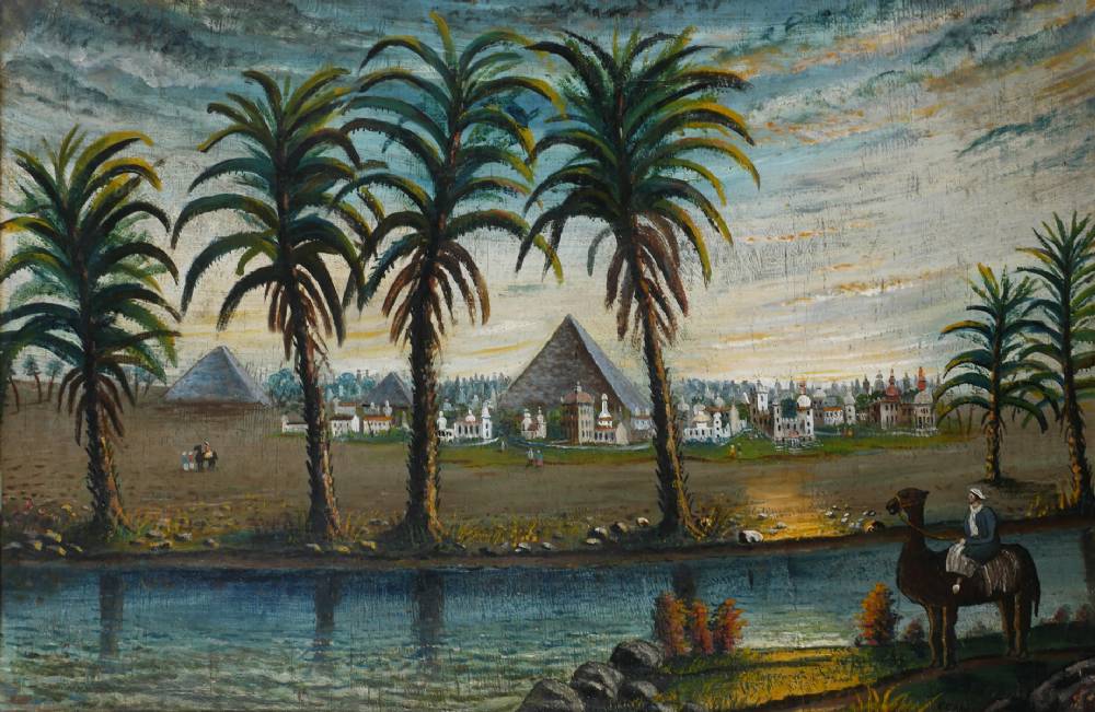 PYRAMIDS, EGYPT by E. Cahill  at Whyte's Auctions