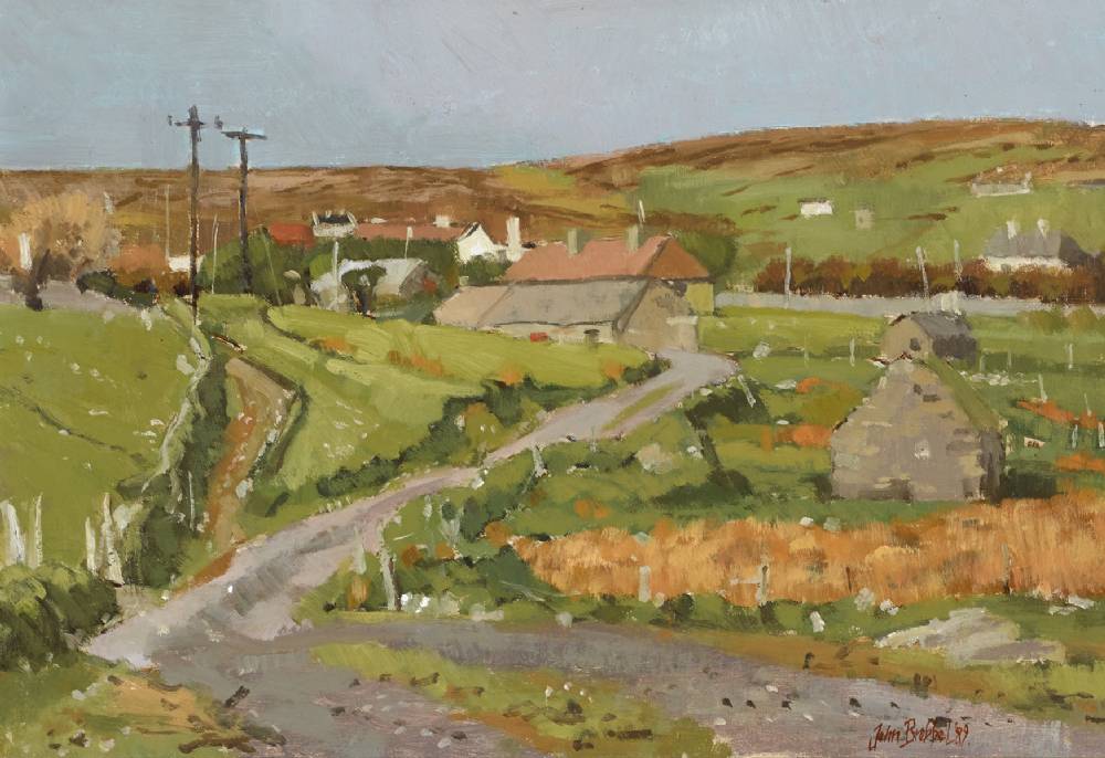 CARROWTEIGE, COUNTY MAYO, 1989 by John Christopher Brobbel RBA (b.1950) at Whyte's Auctions