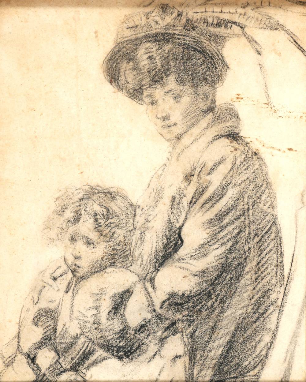 MARY JOSEPHINE FENNING AND SON SEAMUS, 1907 by Francis O'Donohoe (ARHA, (1878-1911) at Whyte's Auctions