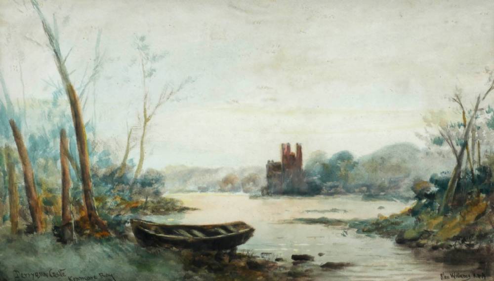DERRYQUIN CASTLE, KENMARE BAY, COUNTY KERRY by Alexander Williams RHA (1846-1930) RHA (1846-1930) at Whyte's Auctions