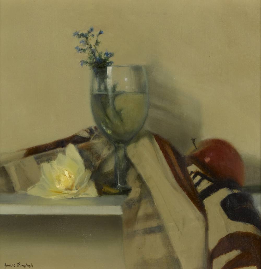 GLASS WITH SPRING HERBS, 2007 by James English RHA (b.1946) RHA (b.1946) at Whyte's Auctions