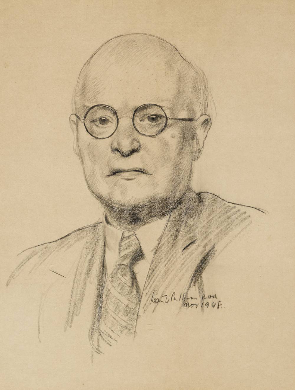 PORTRAIT OF ERNEST BLYTHE, 1948 by Se�n O'Sullivan RHA (1906-1964) at Whyte's Auctions