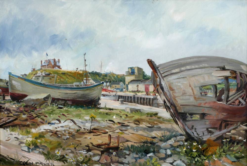 BOAT YARD by Colin Turner (b.1950) (b.1950) at Whyte's Auctions