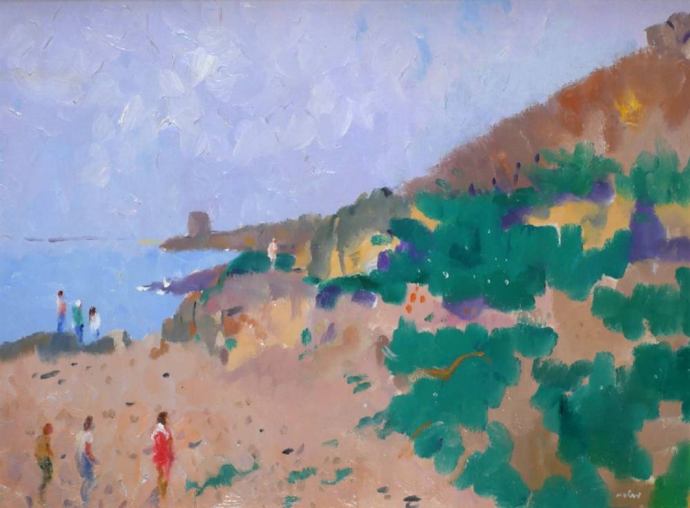 NEAR DRUMLECK POINT, HOWTH, COUNTY DUBLIN by James Nolan RHA PPWCSI (b.1929) at Whyte's Auctions