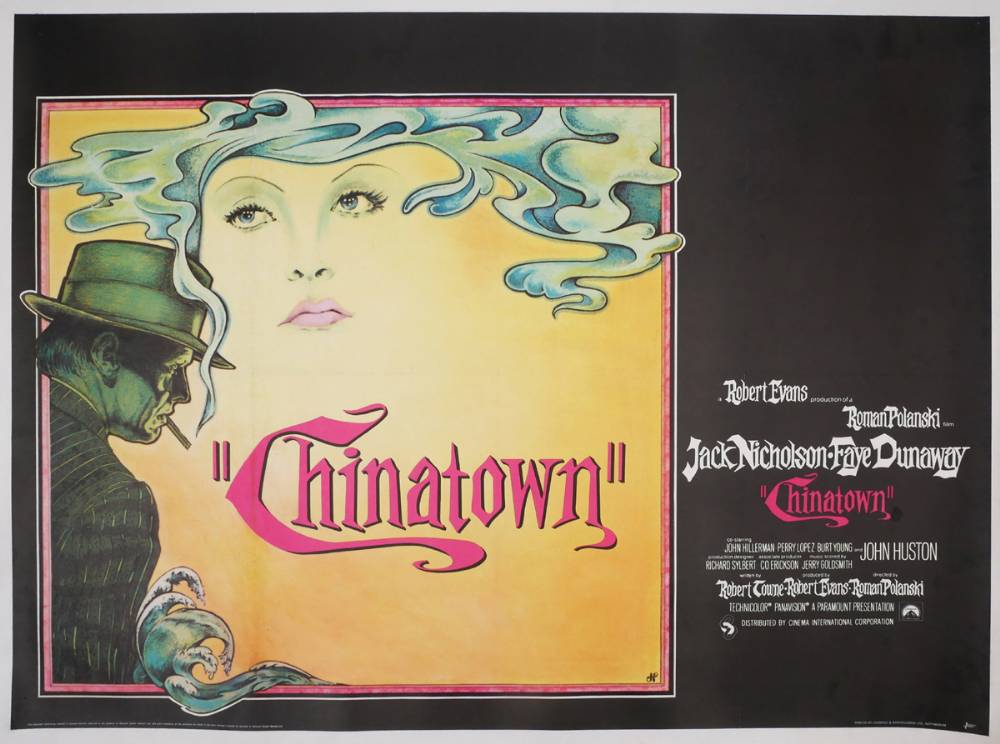 Chinatown, cinema poster. at Whyte's Auctions