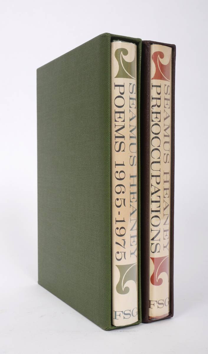 Heaney, Seamus. Poems 1965-1975 and Preoccupations: Selected Prose 1968-1978, first US editions. at Whyte's Auctions