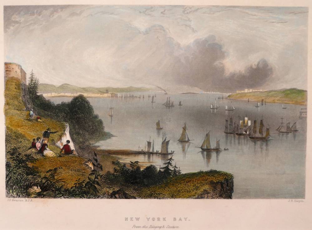 1830s Six Views of New York and its environs by WH Bartlett. at Whyte's Auctions