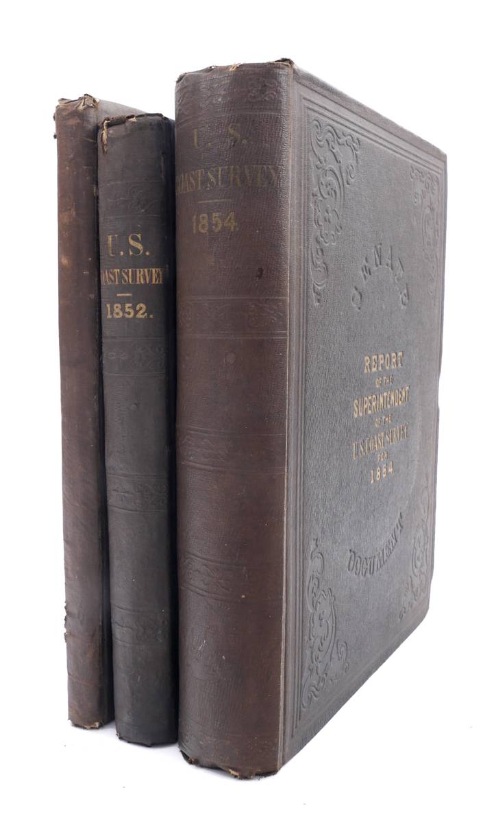 1851, 1852 and 1854 Reports of, and Sketches Accompanying the Superintendent of the US Coast Survey, including Whistler vignette. at Whyte's Auctions