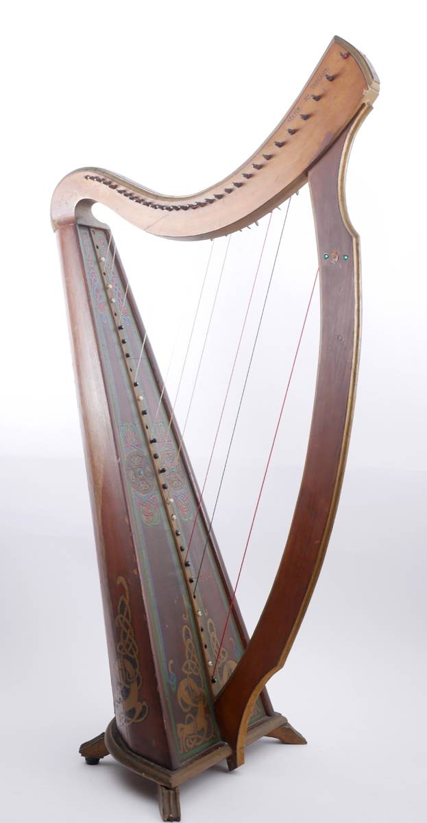 An early 20th century Celtic Revival Harp by James McFall, Belfast. at Whyte's Auctions