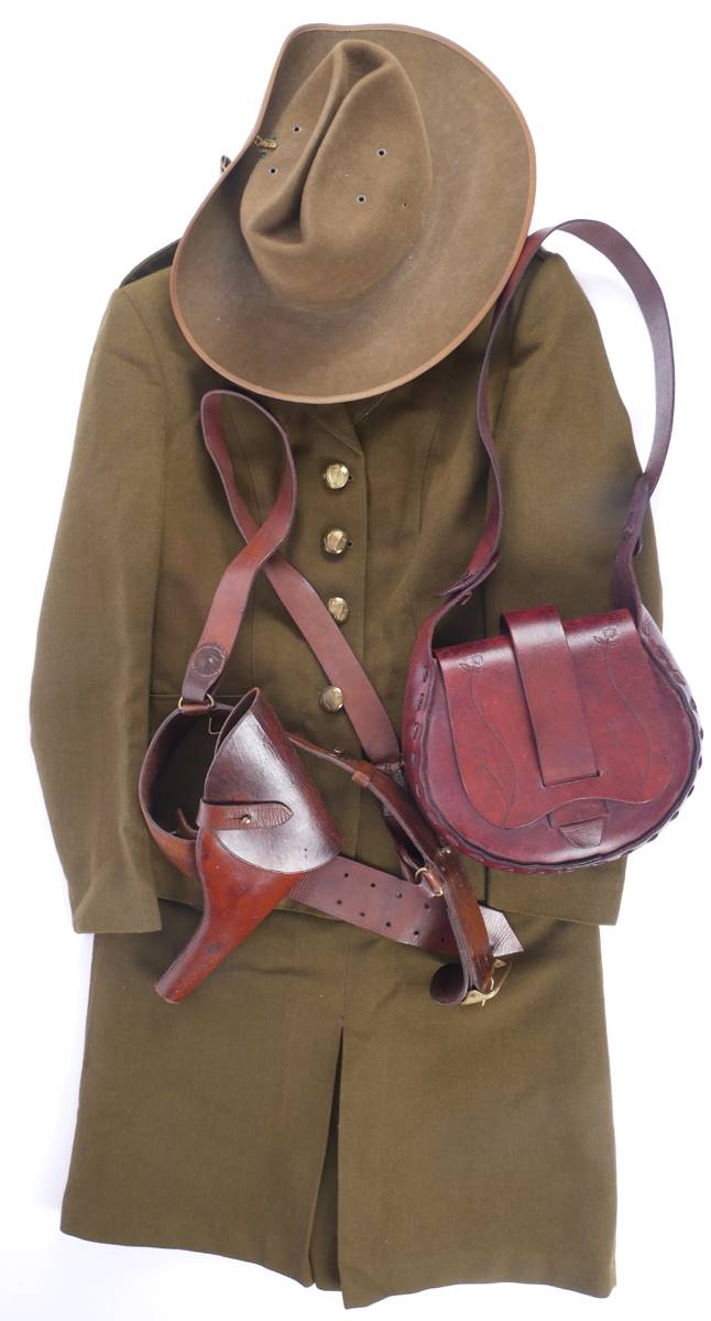 1940s Cumann na mBan uniform, worn in 1966 Rising Anniversary parades and celebrations. at Whyte's Auctions