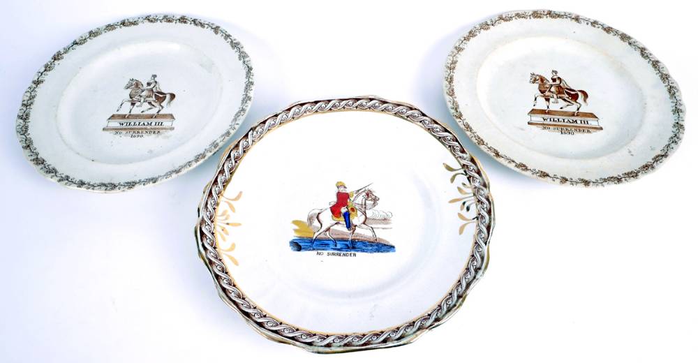 Late 19th century 'No Surrender' plates at Whyte's Auctions