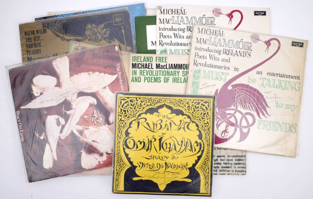 1950s-1970s Michal MacLiammir recordings, including signed copies. at Whyte's Auctions