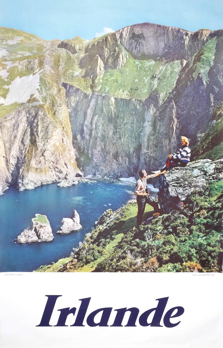 1960s Travel Poster Ireland, Slieve League, Co. Donegal. at Whyte's Auctions