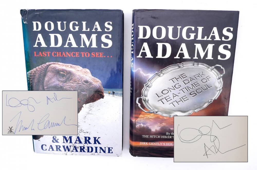 Adams, Douglas, two signed first editions. at Whyte's Auctions